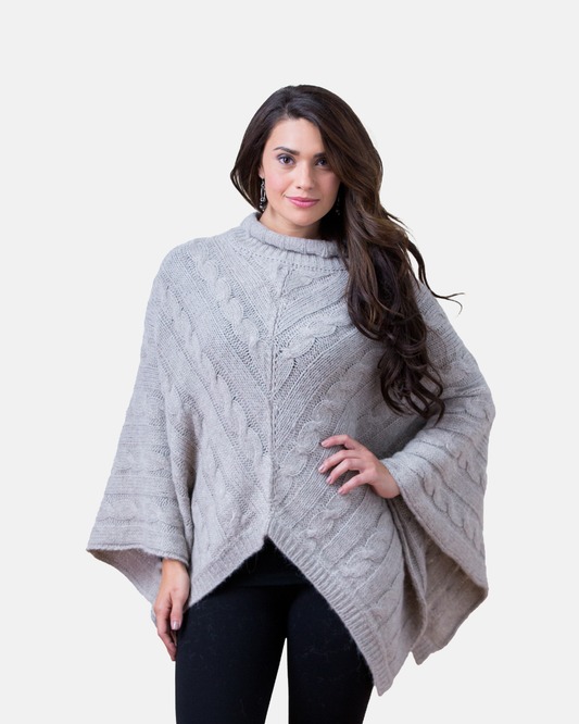Lucia Cables Poncho