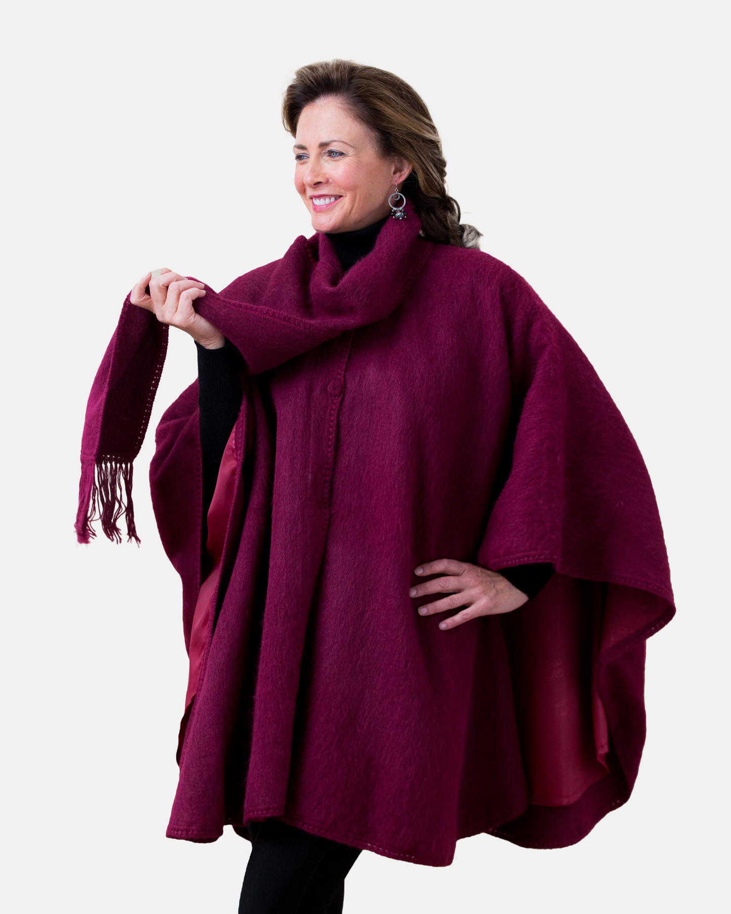 Burgundy One size
