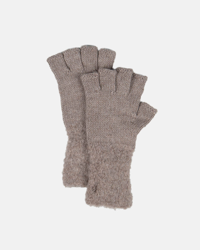 Boucle Fingerless Gloves