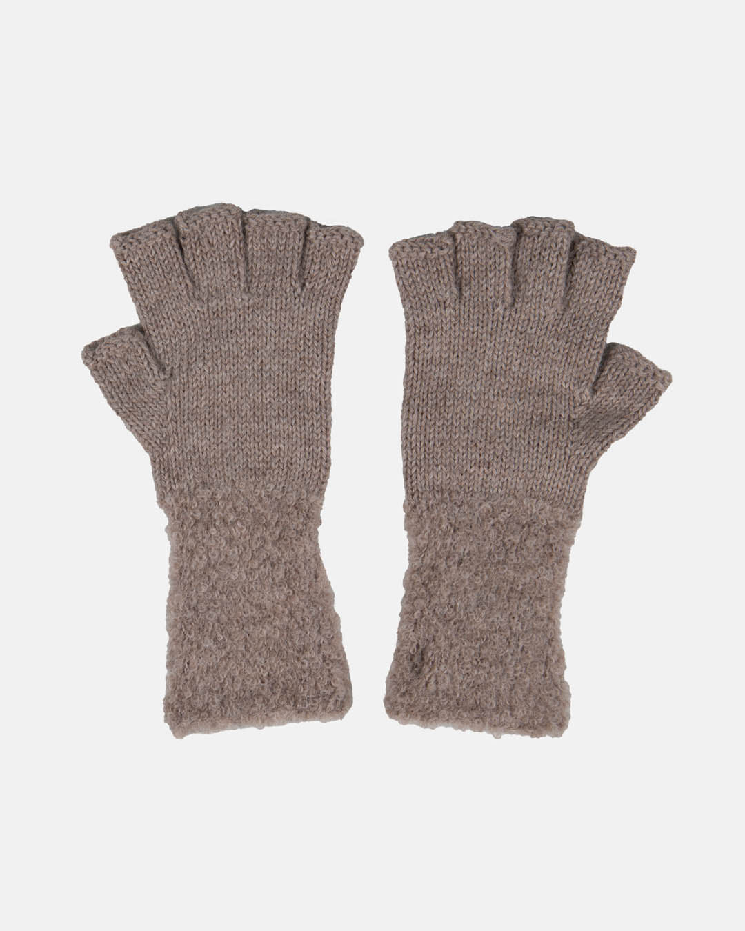Boucle Fingerless Gloves
