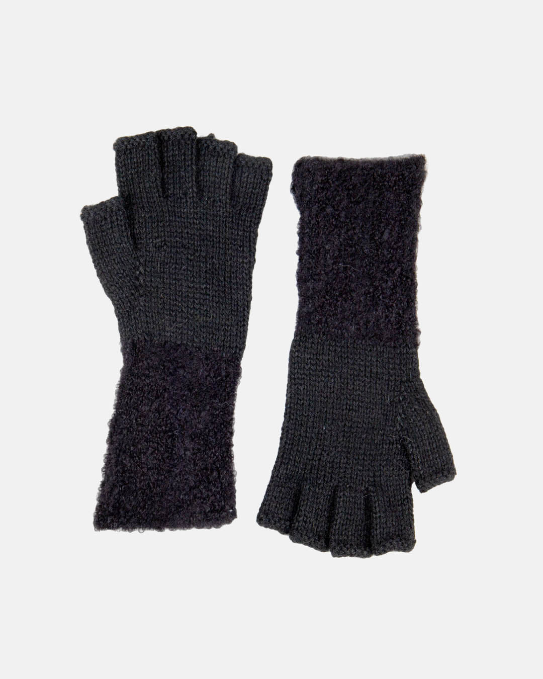 Boucle Fingerless Gloves