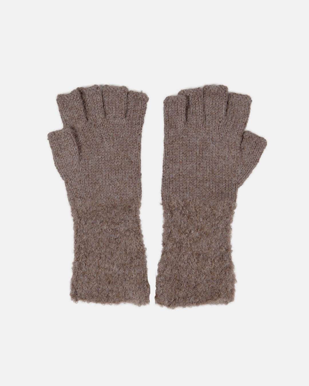 Boucle Fingerless Gloves