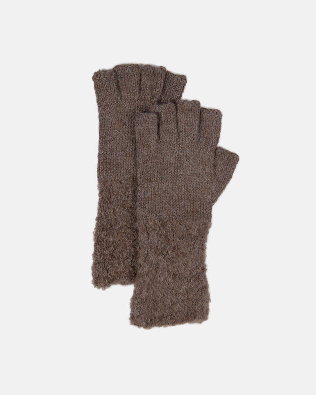 Boucle Fingerless Gloves