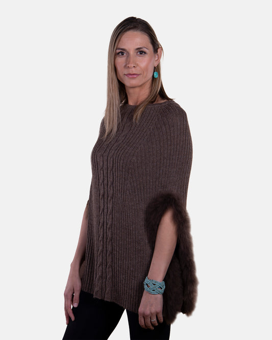 Silvia Fur Poncho