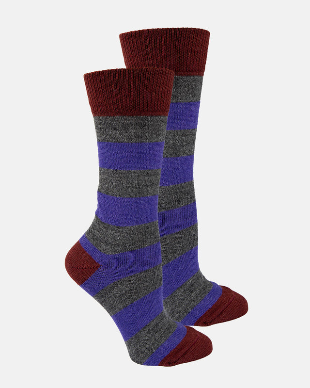 Purple Charcoal Red