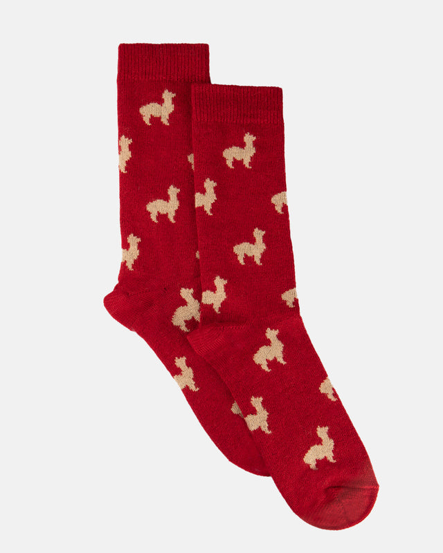 Alpaca Figure Socks