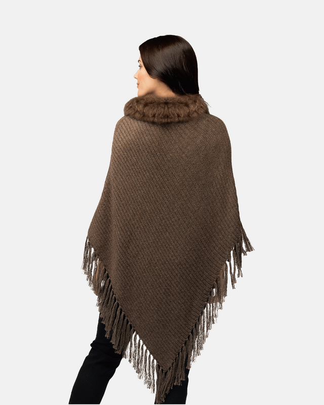 Maria Fur Poncho