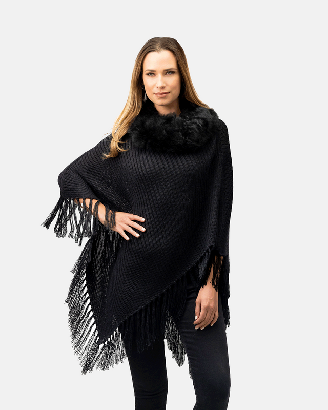 Maria Fur Poncho