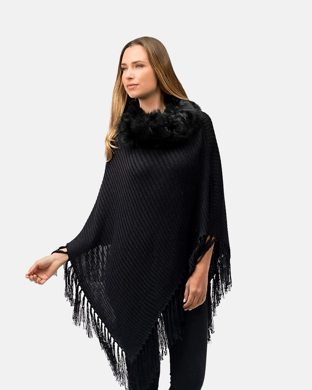Maria Fur Poncho
