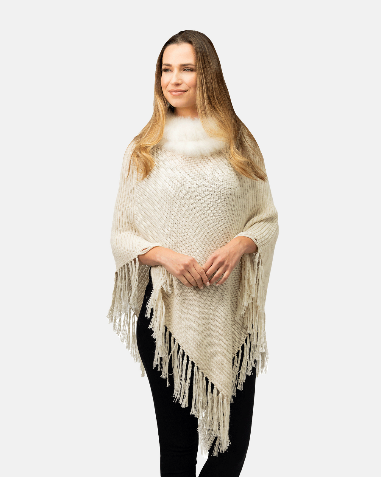 Maria Fur Poncho